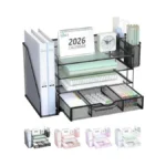 Wali Desk File Organizer 4 Tier Desktop Paper... - Coupon