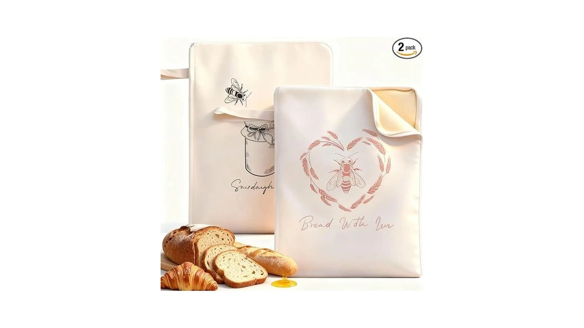 Premium Beeswax Bread Bags For Sourdough - 2 Packs... - Coupon