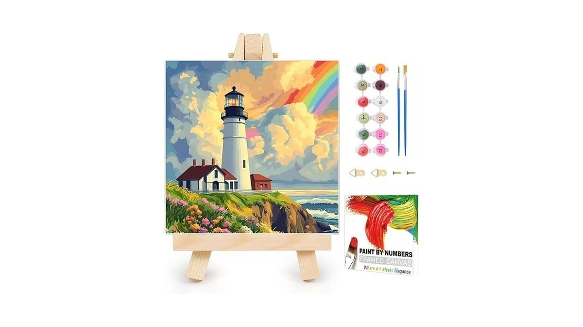Xtcixal Framed Paint By Numbers Kit For Adults... - Coupon