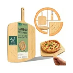 Bamboo Pizza Peel With Size Markings 10 12 14 Inch... - Coupon