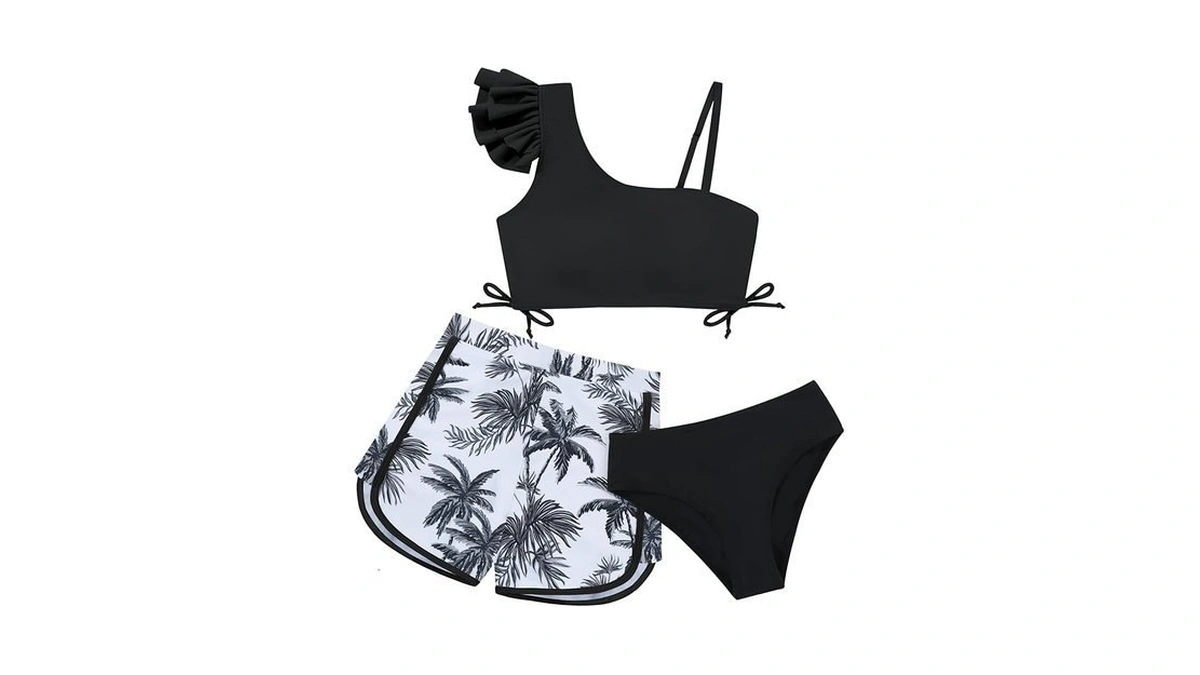 Weixinbuy Girls Swimsuit 3 Piece Bathing Suit For... - Coupon