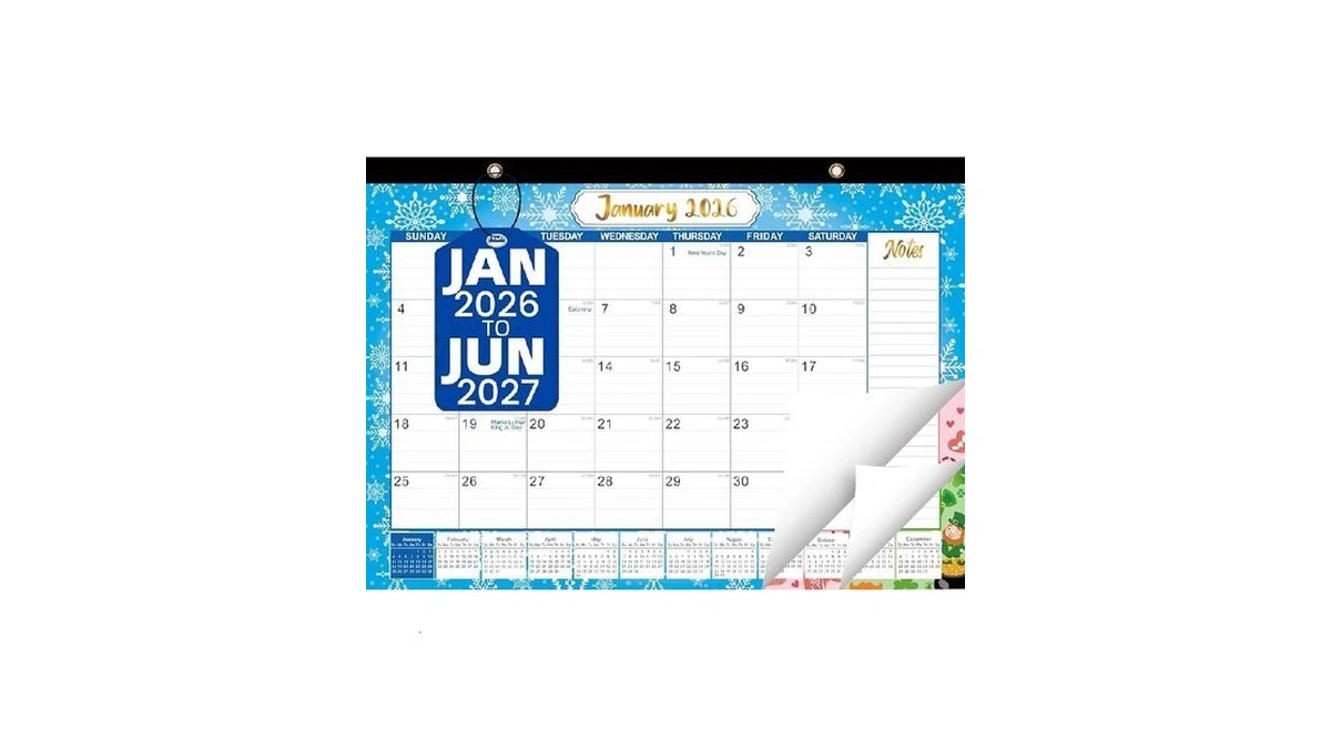 Desk Calendar 2026-2027 - Large 18-month Desk Wall... - Coupon