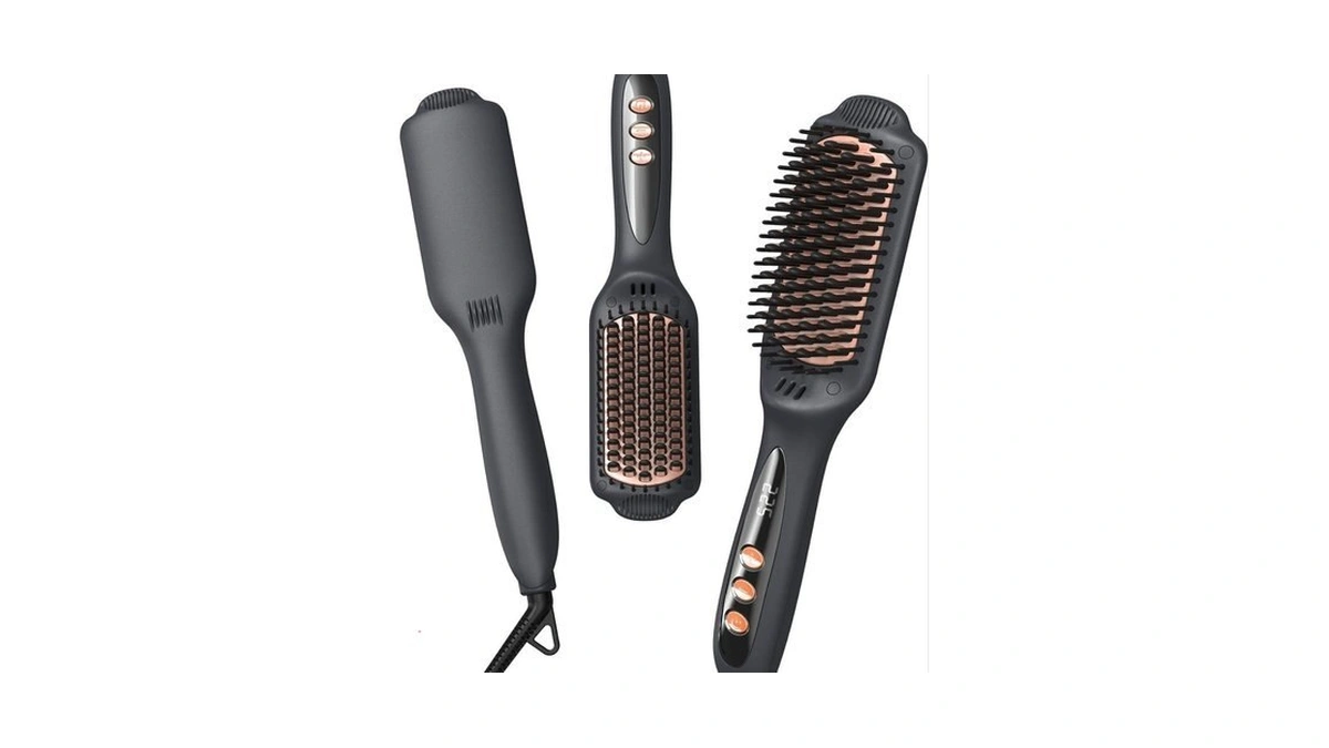 Landot Hair Straightener Brush For Frizz-free... - Coupon