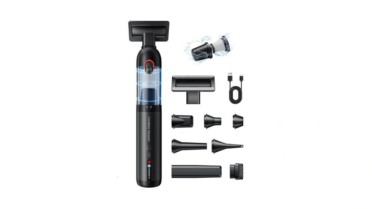 Aohpegn Handheld Car Vacuum Portable Cordless Hand... - Coupon