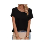 Dokotoo Tops For Women Dressy Casual Crew Neck... - Coupon