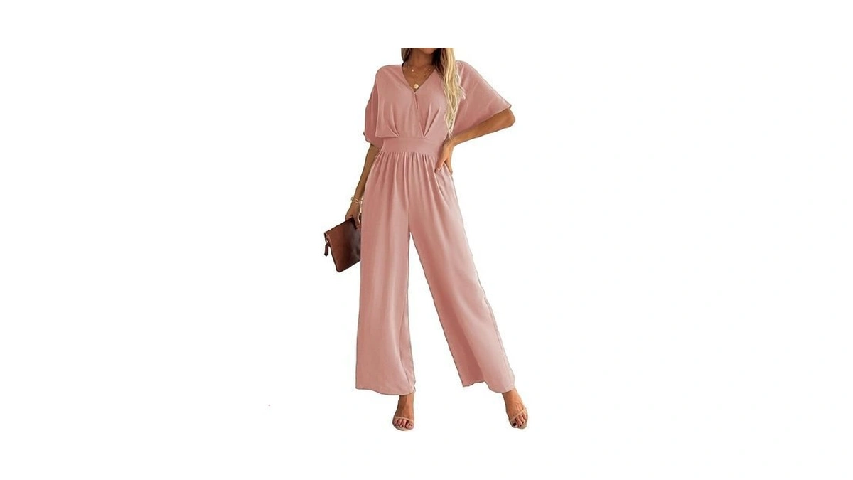 Lookboho Womens Jumpsuits Dressy Wide Leg Pant... - Coupon