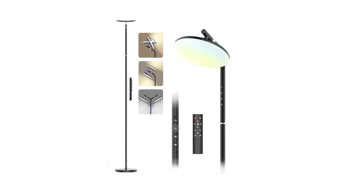 Runbarry Led Floor Lamp 36w Super Bright Standing... - Coupon