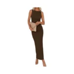 Simplee Womens Summer Bodycon Maxi Dress Ruched... - Coupon