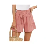 Heymoments Women S Wide Leg Shorts Lightweight Pink... - Coupon