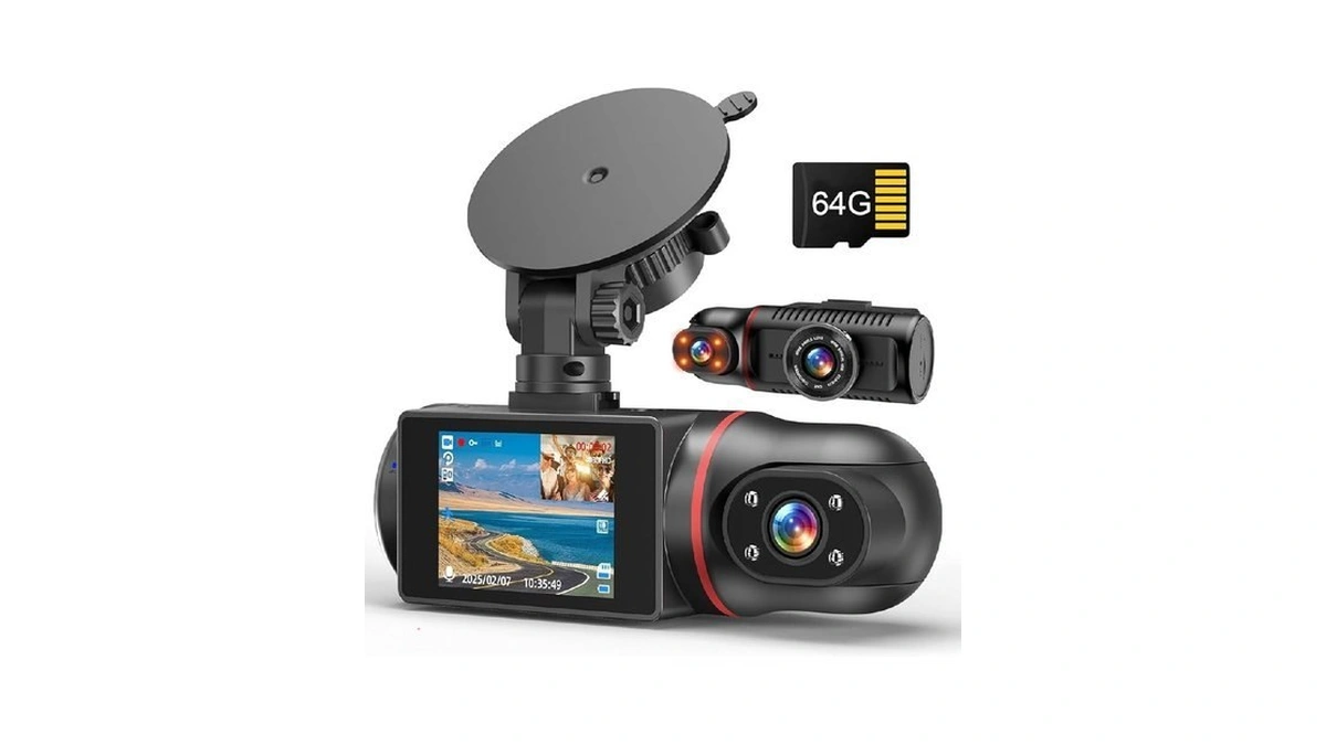 Dash Cam Front And Inside Fhd Dashcams For Cars... - Coupon