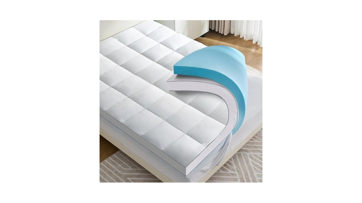 Aodenge 4 Inch Dual Layer Mattress Topper Queen... - Coupon