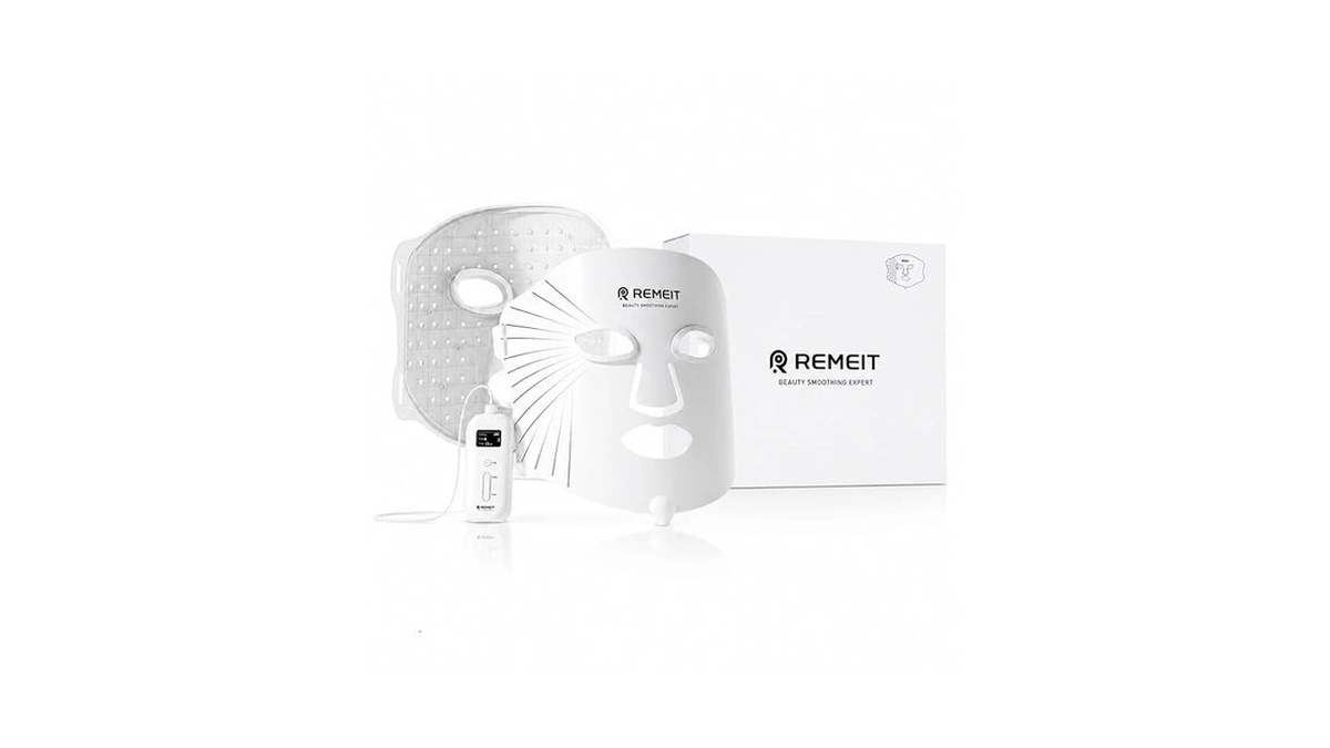Remeit Led Light Therapy Face Mask Red Blue Light... - Coupon