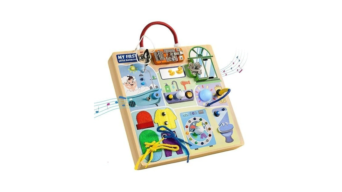 Teekdeer Busy Board Montessori Toys For Toddler 1-3... - Coupon