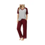 Ekouaer Womens Pajama Set Short Sleeve Pajamas Top... - Coupon