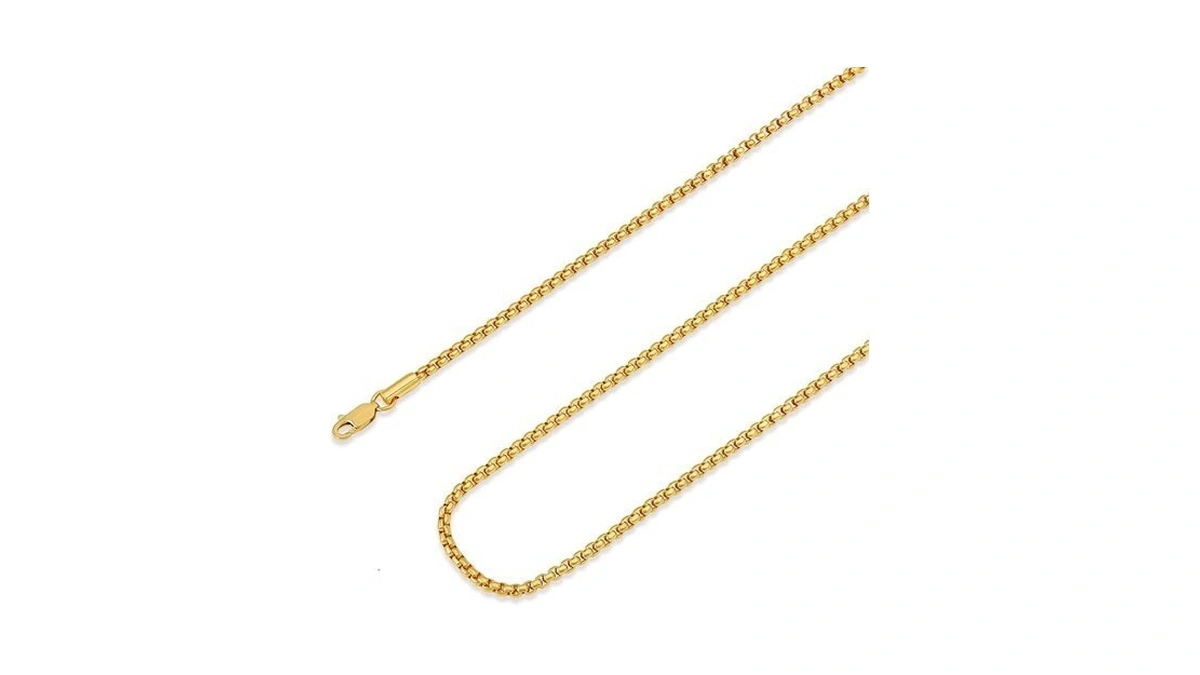 Waitsoul Mens Gold Plated Chain 14k Gold Plated Box... - Coupon