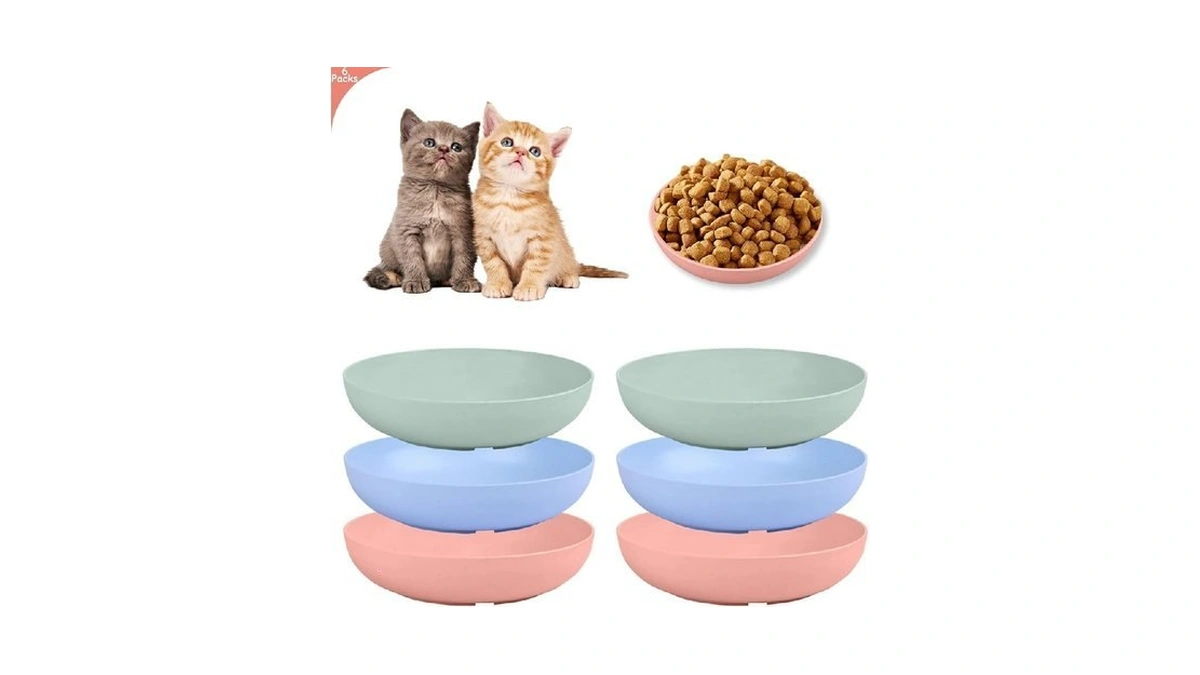 6-pieces Whisker Fatigue Cat Bowl - 5 5 Inch... - Coupon