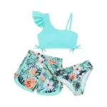 Weixinbuy Girls Swimsuit 3 Piece Bathing Suit For... - Coupon