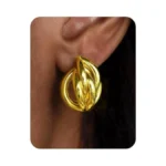 Uanneau Gold Chunky Earrings For Women Trendy 14k... - Coupon