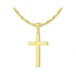 Eterjew 18k Gold Plated Cross Chain For Men Gold... - Coupon