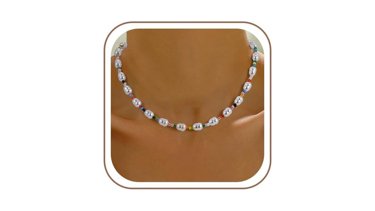 Eaciy Summer Bead Necklace For Women - Boho... - Coupon