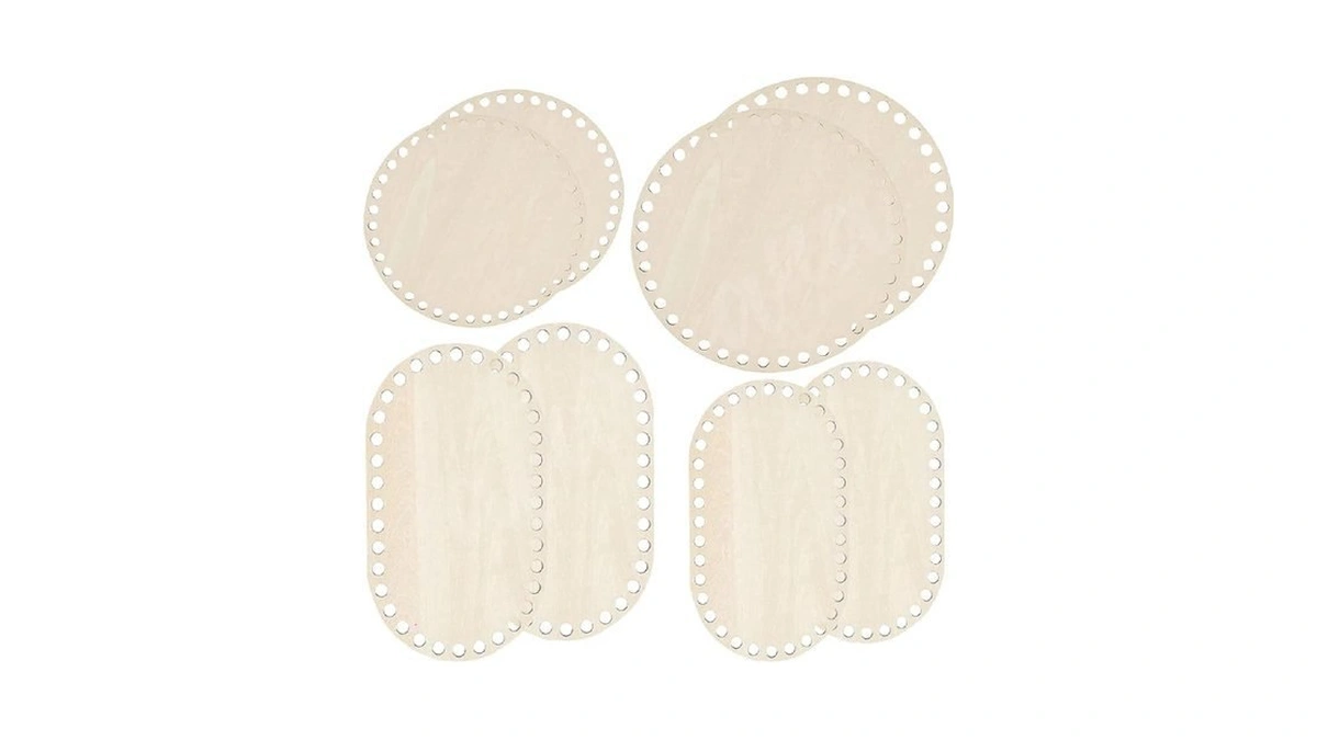 8pcs Wooden Basket Bottoms For Crocheting Atarvana... - Coupon