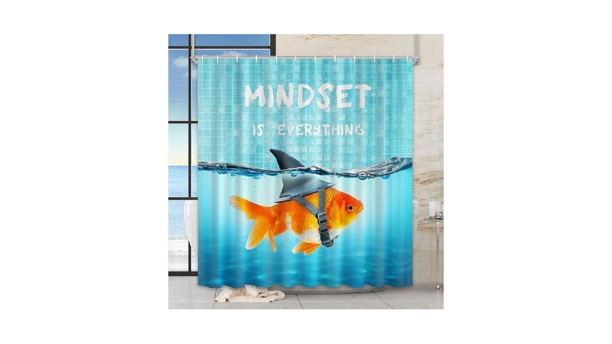 Vimorco Shower Curtain Blue Shower Curtains For... - Coupon