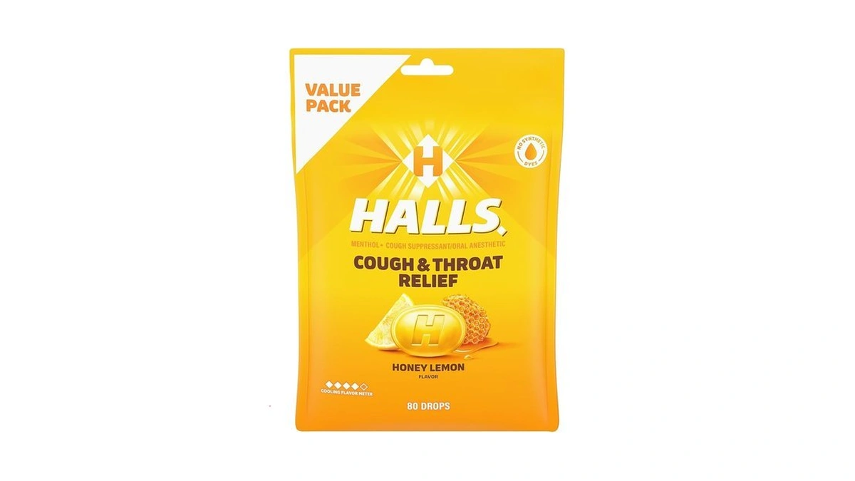 Halls Relief Honey Lemon Cough Drops Economy Pack... - Coupon