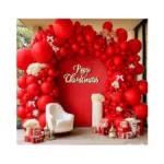 Double Stuffed Red Balloon With Bow Matte Ruby Red... - Coupon