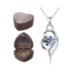 Missia Moissanite Sterling Silver Necklace With... - Coupon