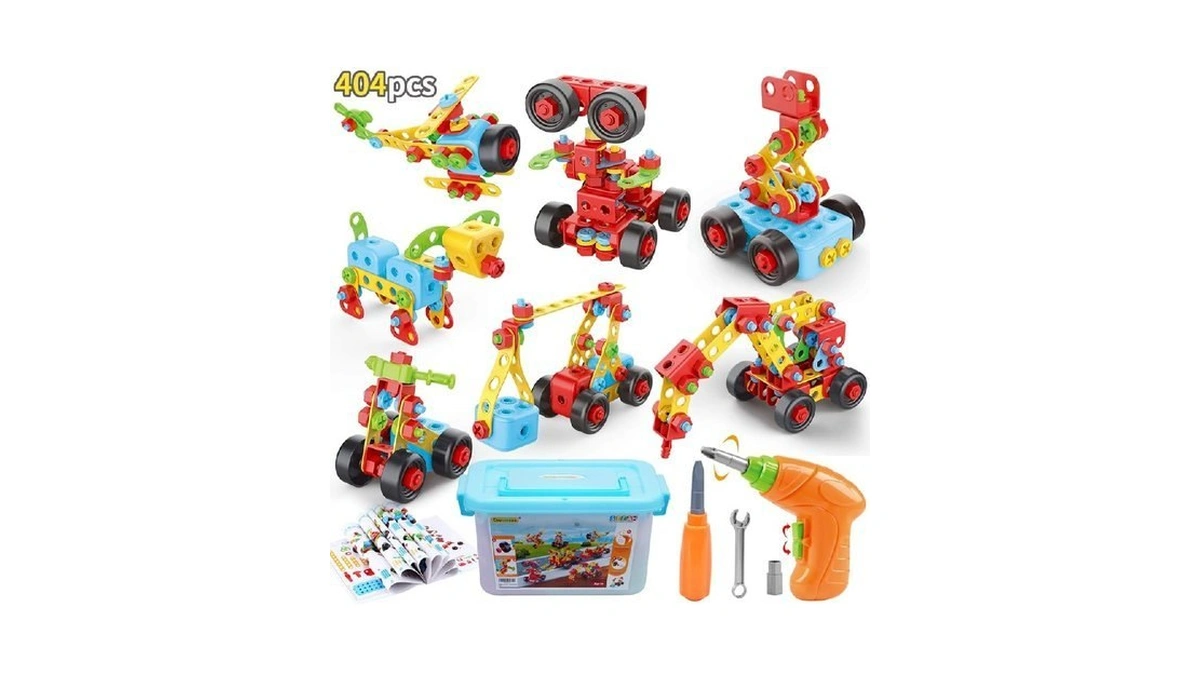 Couomoxa 404 Pcs Building Toys Stem For Kids 62 Diy... - Coupon