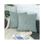 Sykting Grey Blue Throw Pillow Covers 20x20 Inch... - Coupon