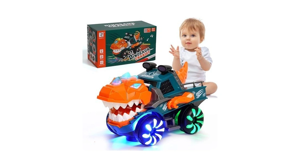 Kidsmind Dinosaur Monster Truck For Baby Boy Music... - Coupon