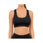 Aegischic Black Racerback Sports Bra For Women... - Coupon