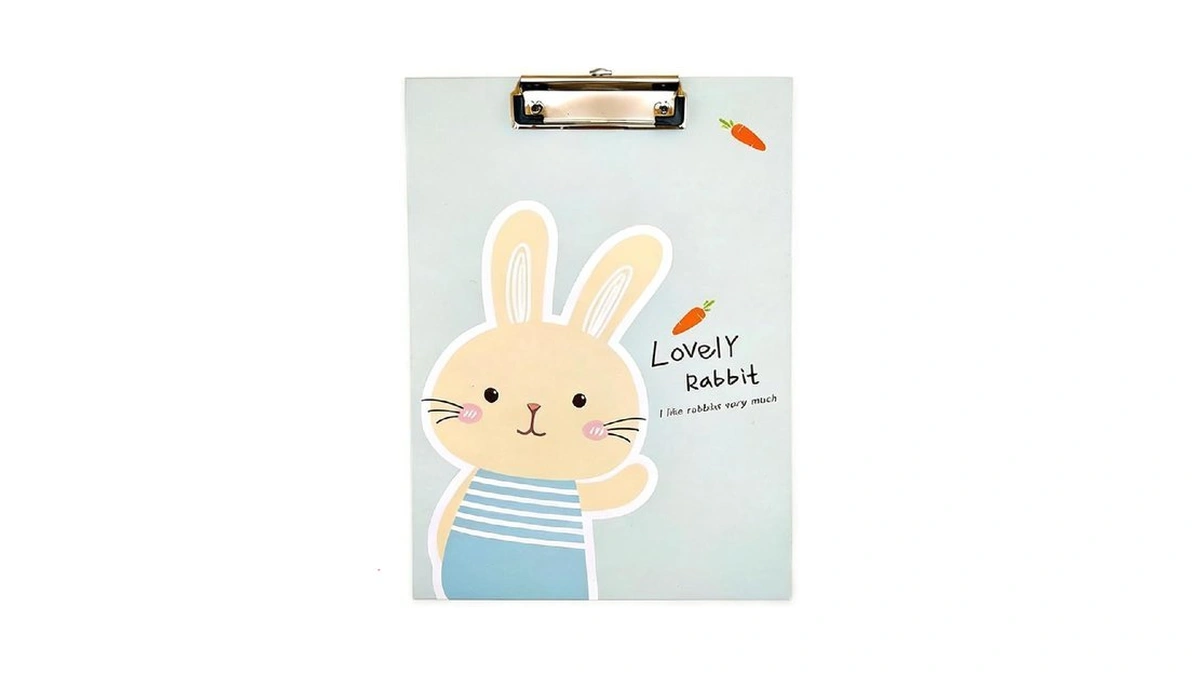 Cute A4 Clipboard With Metal Clip Hardboard Wood... - Coupon
