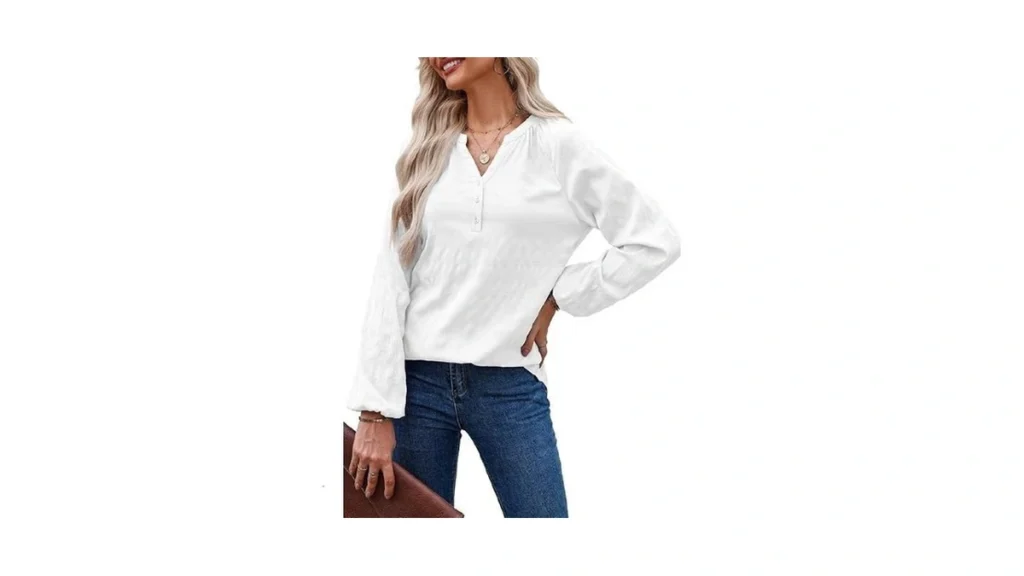 Dokotoo Womens Blouses Business Casual Tops Long... - Coupon