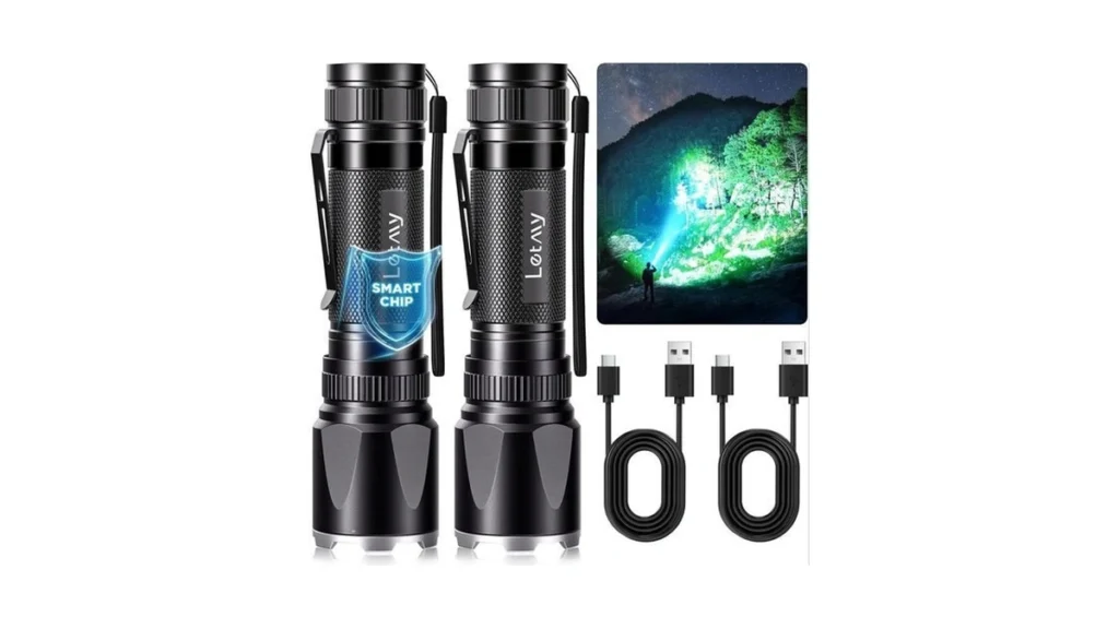 Letmy Rechargeable Flashlights High Lumens 2 Pack... - Coupon