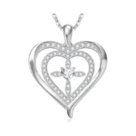Riviko 925 Sterling Silver Cross April Birthstone... - Coupon
