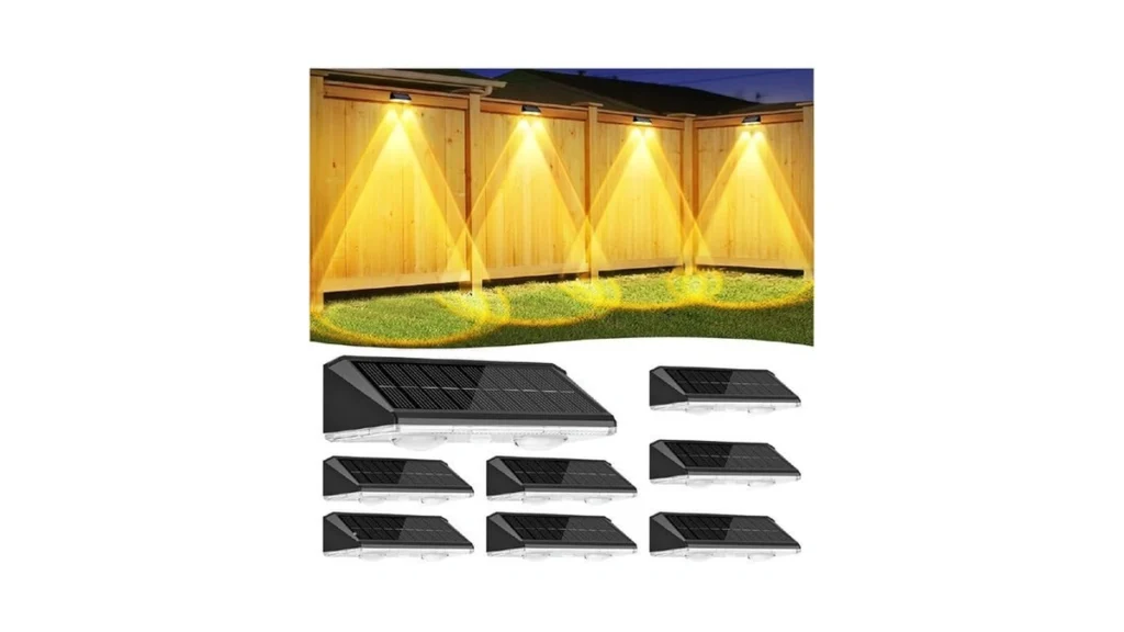 Solar Fence Lights Outdoor 8 Pack Ip65 Waterproof... - Coupon