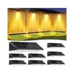 Solar Fence Lights Outdoor 8 Pack Ip65 Waterproof... - Coupon