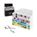 Wellokb Alcohol Markers 60 Colors Dual Tip Blender... - Coupon