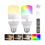 Rechargeable Light Bulb 2-pack Battery Operated E26... - Coupon