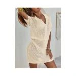 Saodimallsu Women 2 Piece Cover Up Set Crochet... - Coupon