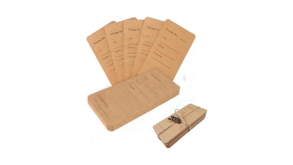 50pcs Kraft Paper Bookmark Book Tracker For 2026... - Coupon