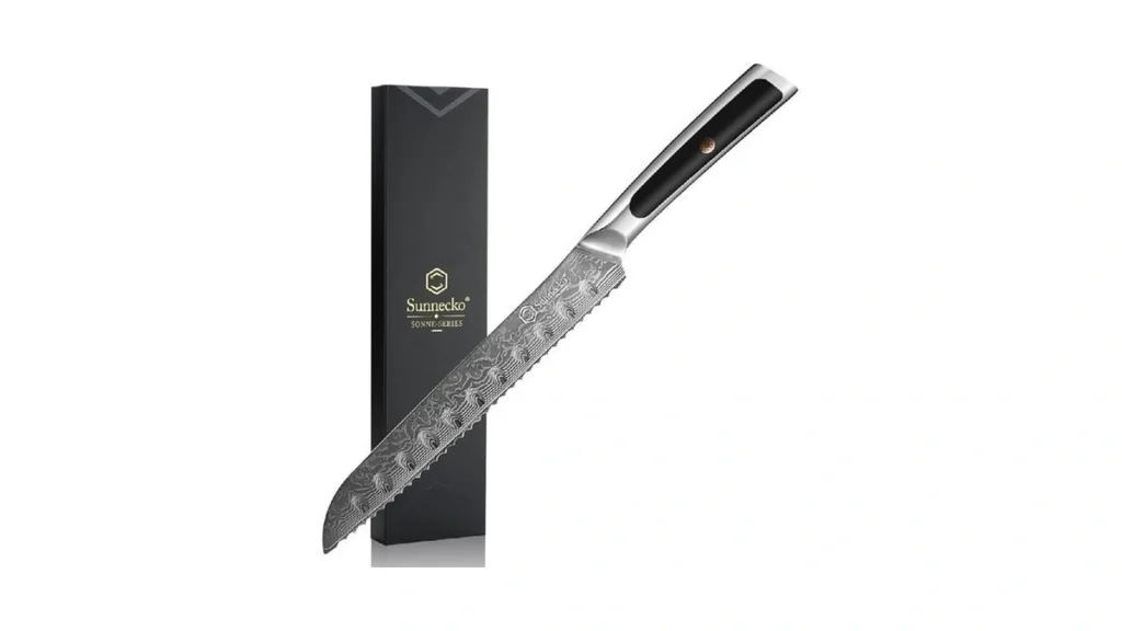 Sunnecko 8-inch Bread Knife Serrated Knife For... - Coupon