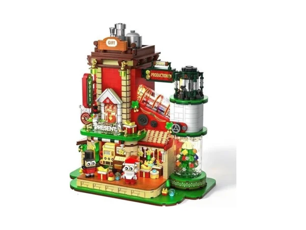 Qiqopoyee Gift Factory House Building Blocks Set... - Coupon