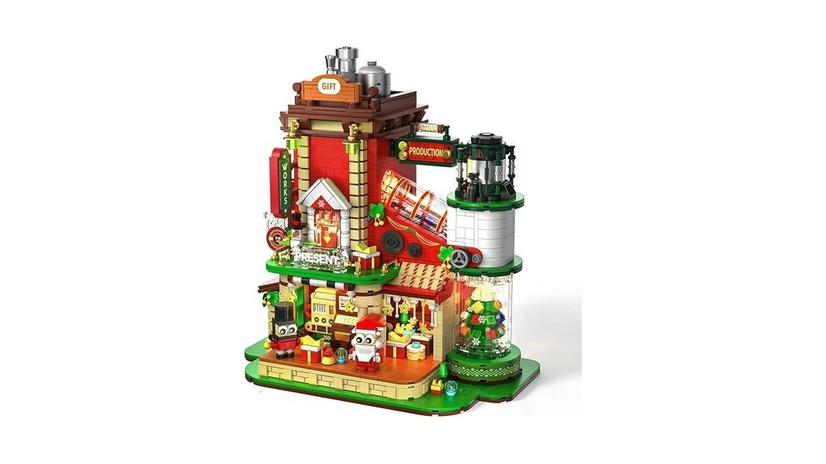 Qiqopoyee Gift Factory House Building Blocks Set... - Coupon