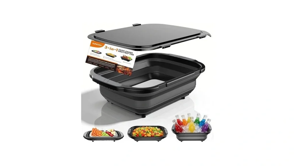 Collapsible Bbq Prep Tubs With Titanium Cutting... - Coupon