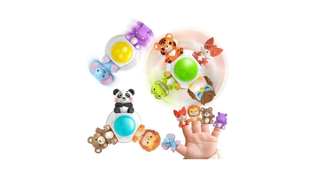 3pcs Cute Safari Animals Suction Spinner Toys For... - Coupon