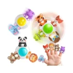 3pcs Cute Safari Animals Suction Spinner Toys For... - Coupon