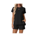 Lepunuo Shorts Sets Women 2 Piece Outfits Summer... - Coupon